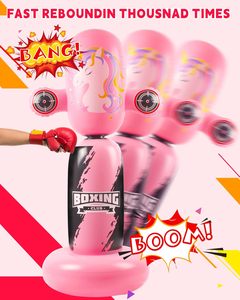 Saco de Boxeo Inflable Giratorio 360 Grados para Niños y Niñas, Juguete de Boxeo Mejorado, Saco de Entrenamiento Independiente, Regalo de Navidad y Cumpleaños - Product Image 4