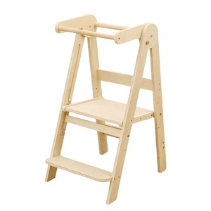 Tabouret pliant en bois pour enfants, aide de <span class=keywords><strong>cuisine</strong></span>, <span class=keywords><strong>tour</strong></span> d'apprentissage pour tout-petits, pour la salle de bain et le salon - Product Image 6