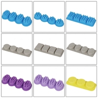 Moule à gâteau et savon en silicone alimentaire à 4 cavités, pour procédé à froid, fournitures de pâtisserie DIY, compatible four, emballage individuel OPP