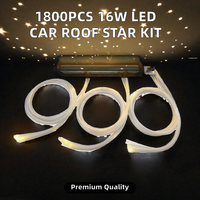 Kit de Luces LED de Fibra Óptica Fendou de 1800 Piezas, 16W 12V, de Alta Calidad, para Techo de Auto, Efecto de Cielo Estrellado