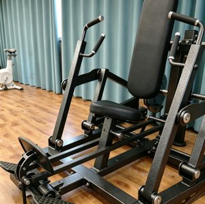 Equipo de fitness comercial para entrenamiento de fuerza: Máquina de pesas plana con palanca de acero, banco ajustable plano/inclinado para press de banca con seguridad para la espalda - Product Image 3