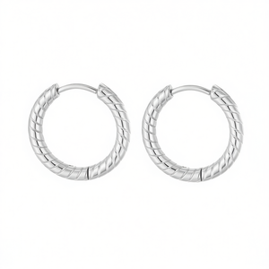 Pendientes de Aro de Moda 2.5*18 PE2731 para Mujer, Joyería de Alta Calidad - Product Image 3