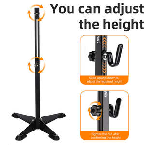 WEST BIKING-Soporte vertical <span class=keywords><strong>para</strong></span> suelo de bicicleta, patentado, desmontable, estante de estacionamiento con altura ajustable, <span class=keywords><strong>precio</strong></span> competitivo - Product Image 3