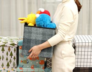 Repose-pieds, tabouret court, ottoman pliable, design japonais, rembourrage en tissu avec mousse à mémoire de forme, cube de rangement pour jouets pour la chambre à coucher - Product Image 1