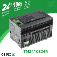 CPU PLC Schneider TM241CE24R Modicon M241 Baru Original 24I/O Relay Output Ethernet RS485 Programmable Logic Controller