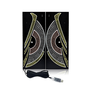 สติกเกอร์ติดรถยนต์ LED ลายตาปีศาจ ไฟไดนามิกแบบ USB สำหรับตกแต่งภายในและภายนอกรถ วัสดุ ABS สำหรับดัดแปลงและอัปเกรด - Product Image 5