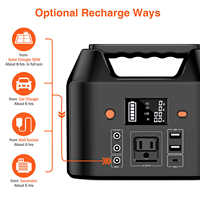 Lifepo4 — batterie solaire domestique 110V 220V, Lifepo4 Lithium-Ion, générateur solaire de grande capacité, 150W