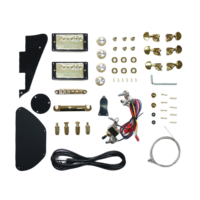 TC Left-Handed Semi-finished Professional Electric Guitar Kit Mahogany Body Rosewood Fingerboard 6 Strings Humbucker Pickups
