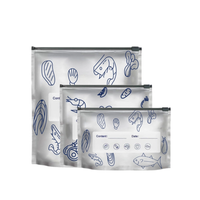 Pochettes d'emballage d'aliments congelés frais de conservation sacs de congélation à zip-lock en papier d'aluminium pour la viande fruits de mer poisson poulet légumes fruits