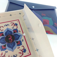 Carpeta Portátil Delgada de PVC, Ligera, con Asa, para Viajes, Contratos, Documentos, Accesorio Administrativo Diario