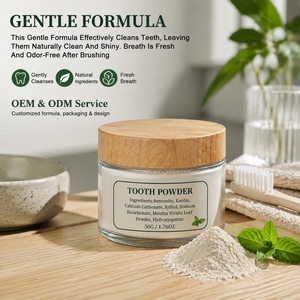 2PCS OEM/ODM Poudre dentifrice reminéralisante sans fluor, saveur menthe, avec hydroxyapatite, nettoyage doux des <span class=keywords><strong>dents</strong></span>, haleine fraîche O - Product Image 6