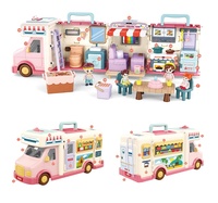 Transforming Campervan Dollhouse for Girls, Pretend Play