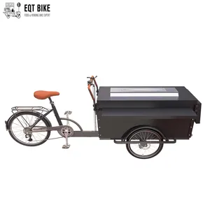 Keqt — Tricycle nourriture de vélo, chariot de bicyclette, gril à gaz, chaud, pour chien,