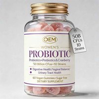 Compléments alimentaires en gommes pour la santé des femmes adultes - Probiotiques, enzymes digestives, vitamines, soutien immunitaire, végétaliens, sans OGM, certifiés GMP