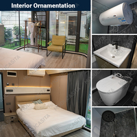 Maison intelligente moderne et écologique Capsule préfabriquée complète pour chambre à coucher ou villa avec fonctionnalités intelligentes et activité paysagère