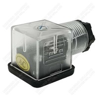 Transparent DIN43650A 2P + E 3P + E IP65 électrovanne connecteur électrique prise prise DIN 43650 forme a 18mm 220V AC 24V DC