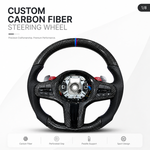 Volant sport en fibre de carbone et cuir personnalisé avec affichage LED pour amélioration et remplacement de garnitures intérieures automobiles – Vente en gros - Product Image 3