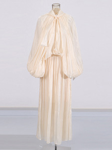 <span class=keywords><strong>Robe</strong></span> longue de style resort, <span class=keywords><strong>ample</strong></span> et fluide, de couleur claire, de la marque King Mcgreen Stra Light - Colored Fairy Dress - Product Image 5