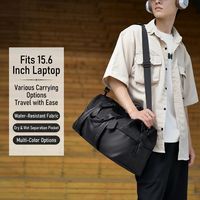 Nouveau Sac de Voyage Imperméable Grande Capacité pour Week-end, Sacoche pour Ordinateur Portable, Sacoche de Sport, Sac Fourre-tout, Sacs Bandoulière avec Compartiment Sec/Humide en Polyester pour Hommes