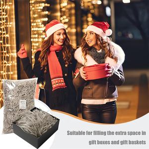 Scatola regalo di ringraziamento carta di rafia brandelli da te riempitivo festa di compleanno matrimonio pasqua bombola scatola di caramelle forniture per imballaggi riciclabili - Product Image 6