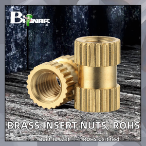Inserts filetés en laiton passivé M1.6 conformes à la norme ROHS pour injection plastique - Product Image 2