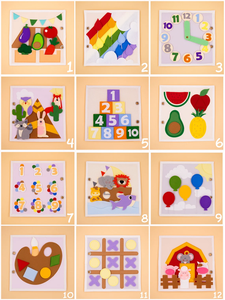 Tablero ocupado de historias Montessori personalizadas para niños pequeños, nuevo <span class=keywords><strong>libro</strong></span> silencioso con actividad de fieltro, juguete para regalo educativo perfecto - Product Image 3