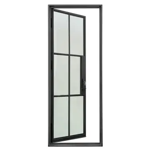 客厅单钢玻璃门优质钢框架和多种玻璃供您选择