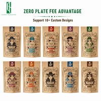 Sacs à café personnalisés, impression personnalisée, finition mate, pochette autoportante avec fermeture éclair, haute barrière, sacs d'emballage alimentaire de qualité supérieure pour café
