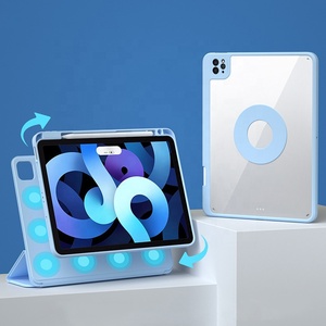 Mới Có Thể Tháo Rời 360 Xoay Có Thể Điều Chỉnh TPU Da Trường Hợp Bút Chì Chủ Magnetic Bìa Trường Hợp Đối Với <span class=keywords><strong>iPad</strong></span> Không Khí 4 5 <span class=keywords><strong>Pro</strong></span> 11 12.9 - Product Image 1