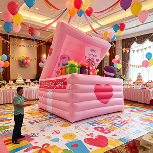 Boîte-cadeau gonflable extérieure pour les fêtes <span class=keywords><strong>d</strong></span>'anniversaire et événements annonçant les <span class=keywords><strong>d</strong></span>écorations gonflables <span class=keywords><strong>de</strong></span> boîte-cadeau <span class=keywords><strong>de</strong></span> princesse - Product Image 1