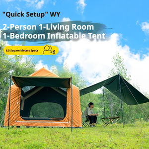 6.5 ㎡   <span class=keywords><strong>Tente</strong></span> de camping gonflable 4-6 personnes, installation rapide, <span class=keywords><strong>tente</strong></span> pneumatique avec véranda, imperméable, coupe-vent, <span class=keywords><strong>tente</strong></span> gonflable pour la randonnée et le camping - Product Image 1