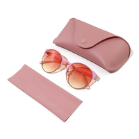 Sacs et étuis à lunettes avec logo personnalisé d'usine Emballage de lunettes de soleil rectangulaires en cuir PU EVA pour lunettes
