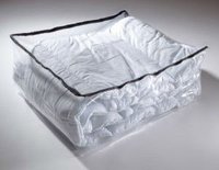 Sac de rangement pour couette en PVC PE non tissé transparent Texpack OEM avec fermeture éclair et poignée de transport