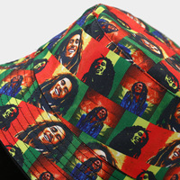 Sombrero de Pescador con Estampado Digital de Doble Cara, Estilo Hip Hop, Jamaica, Reggae, Bob Marley, Rasta