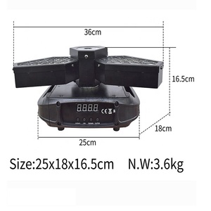 <span class=keywords><strong>Led</strong></span> Infinity xoay Retro Maple lá Strobe Chiếu sáng nền RGBW phát ra cho Câu lạc bộ Đảng Disco địa điểm tổ chức - Product Image 4