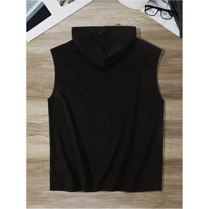 เสื้อกล้ามมีฮู้ดสำหรับผู้ชาย FOXA ไซส์ใหญ่ ผ้าฝ้ายระบายอากาศ เหมาะสำหรับออกกำลังกายและเล่นกีฬา - Product Image 2