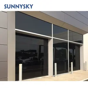 Sunnysky design 12 x 7 garage door with Acrylic Strong Frosted Aluminum Frosted Glass Garage Door