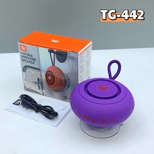 TG-442 Mini Enceinte Stéréo Portable avec Subwoofer, Éclairage LED RGB, Sans Fil Bluetooth, Grande Ventouse pour Salle de Bain et <span class=keywords><strong>Cuisine</strong></span> - Product Image 4