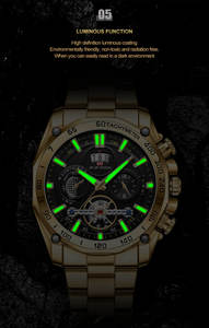 Montre Calendrier <span class=keywords><strong>2023</strong></span> pour Hommes Tourbillon Relogio Masculino Montres de Sport pour Hommes Bracelet en Acier Montre Étanche Homme - Product Image 5