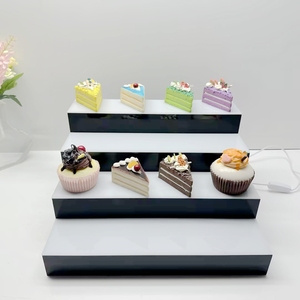 <span class=keywords><strong>Acrylic</strong></span> LED thắp sáng hiện đại 3 mét dày rượu chai hiển thị kệ với bao bì carton cho thanh và rượu vang - Product Image 5