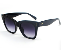 Lunettes de soleil unisexes Raine, style européen et américain, grande monture, protection UV400, tendance, design riveté, 9768