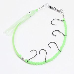 Muestra Gratuita de Anzuelos de Pesca Luminosos Peche Glow Octopus Squid/Lure Swivels/String Sabiki/Texas Rigs para Pesca en Alta Mar - Product Image 3