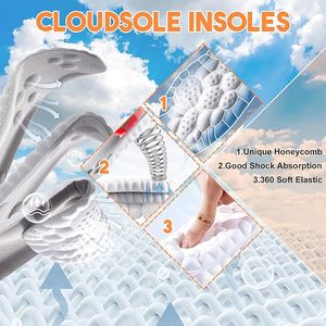 Suelas 4D Cloud-Like Comfort para hombres-Plantillas acolchadas de espuma viscoelástica suave - Product Image 3