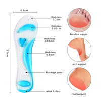 Semelles orthopédiques de soutien de la voûte plantaire en mousse à mémoire de forme et gel, pour chaussures à talons hauts, soin des pieds plats, absorption des chocs, soulagement de la douleur, confort, unisexe