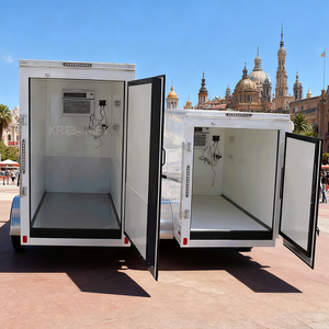 รถบรรทุกดีเซลขนาดเล็กแบบแมนนวลใหม่ ตู้แช่เย็นเคลื่อนที่ รถตู้ขายอาหาร รถพ่วงตู้แช่แข็งแบบกึ่งหุ้มฉนวน - Product Image 1