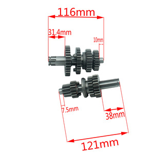 Nouvel ensemble de boîte de vitesses principale ATV 3+1 avec fourche de changement de vitesse en métal revêtu d'oxyde noir pour moteur ZB-<span class=keywords><strong>110</strong></span> - Product Image 4