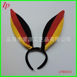 Diadema con Orejas de Conejo, Satén Negro, Accesorio para Disfraces de Fiesta LPB0026 - Product Image 2