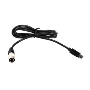 Cabo adaptador usb c tipo-c para hirsolt, cabo de alimentação com 4 pinos para zoom f4 f8 f8n - Product Image 1