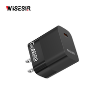 Chargeur rapide WISESIR 30W PD 3.0 avec port Type-C, technologie GaN, protection OTP, haute efficacité pour S24