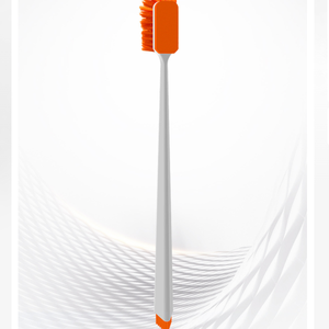 Brosse d'aquarium économique à long manche, double tête souple et rigide pour l'élimination des algues dans les coins morts, pour l'entretien des aquariums domestiques - Product Image 3